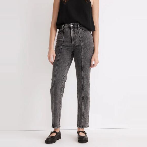 Madewell The Perfect Vintage Straight Jeans in Meaford Wash Seamed Edition sz 26 - Picture 4 of 14